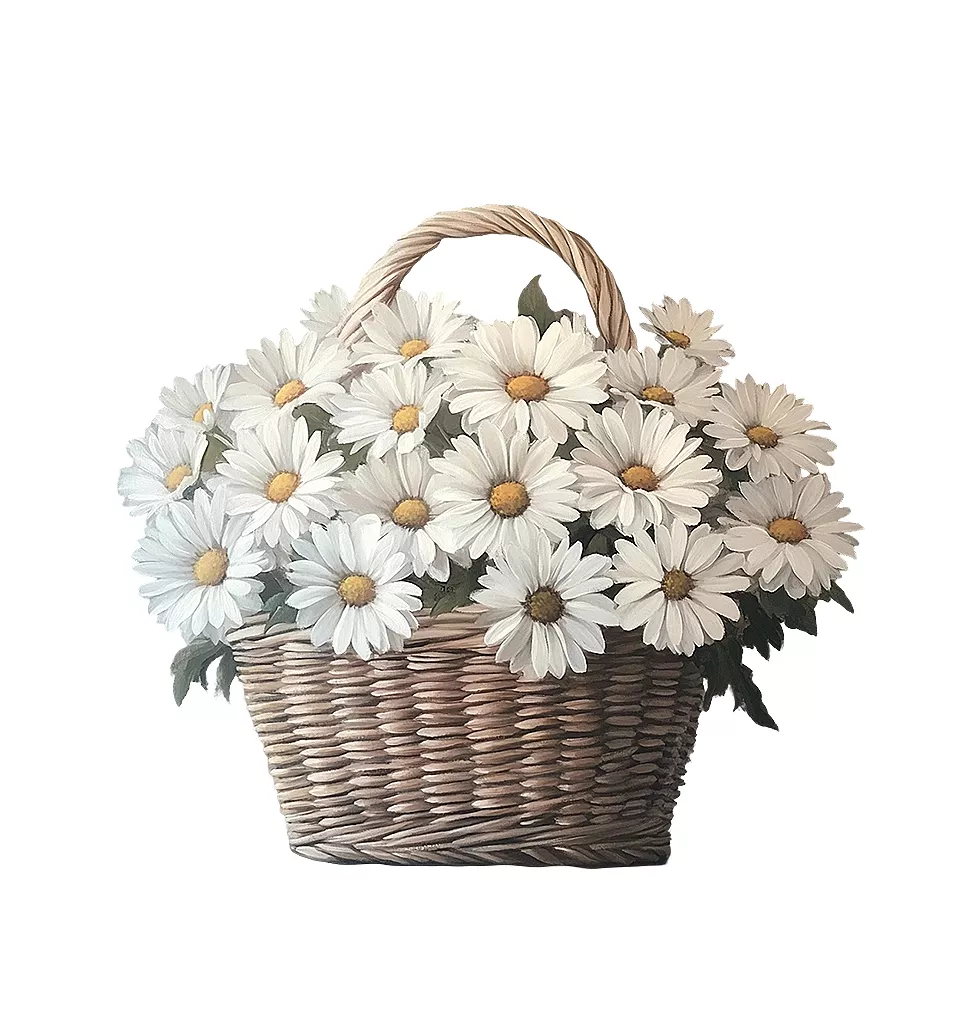 Joyful Daisies Basket
