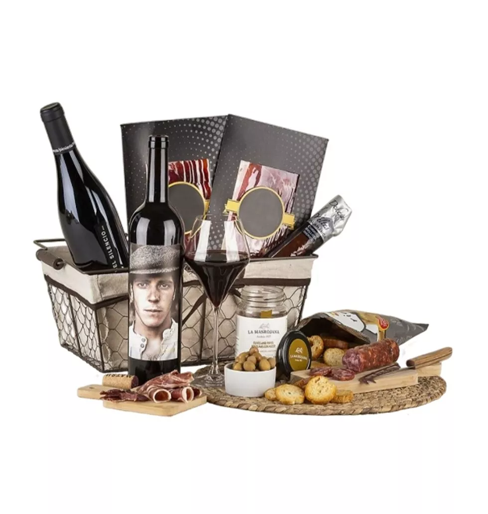 Indulgent Spanish Treats in a Basket